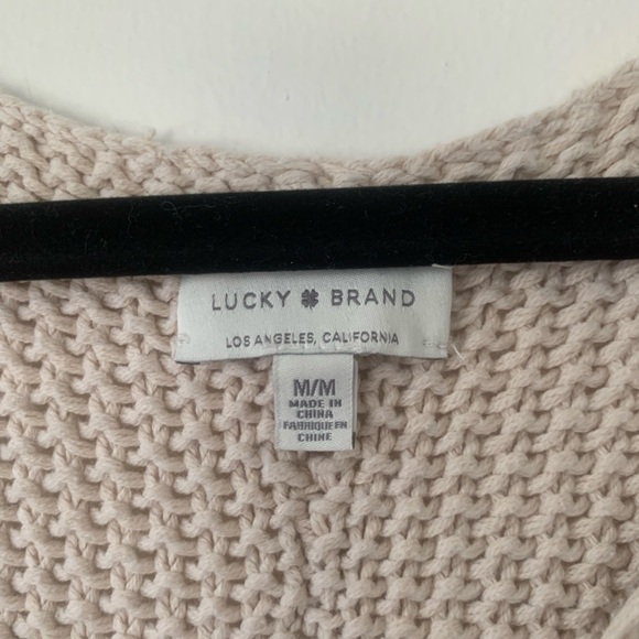 Knit beige Lucky brand medium sweater - Picture 2 of 4